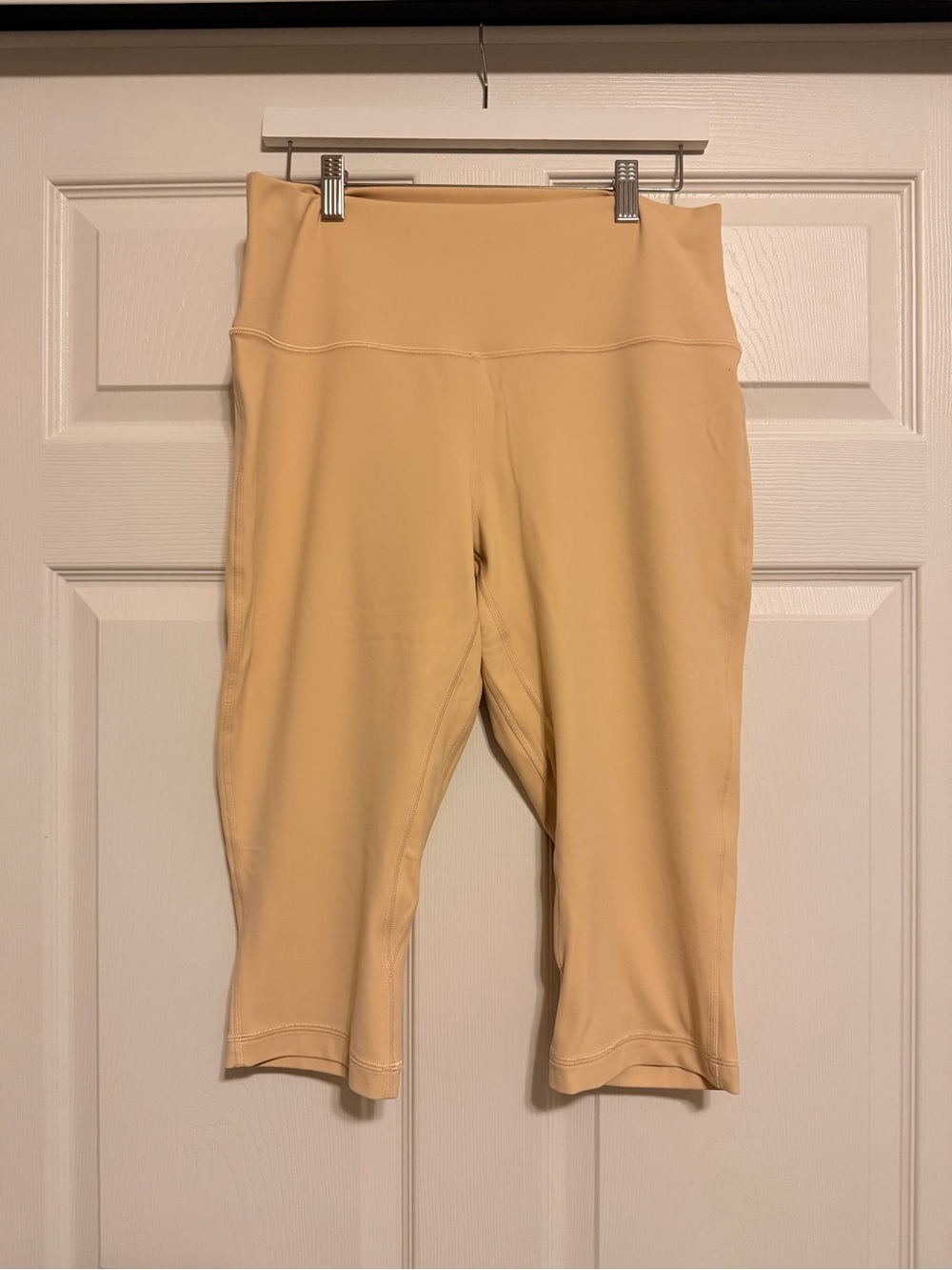 lululemon athletica Women's Cropped High-Rise Leggings in Tan